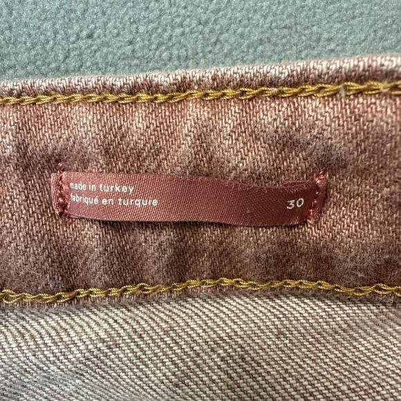 Pilcro Jeans Womens 30 Coral Vintage Straight High Rise Raw Hem Distressed - Picture 5 of 12